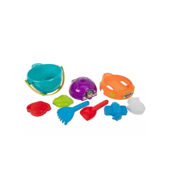 9-PCS Bucket Playset, Pack Up & Carry, Outdoor Play, Water Beach, Kids, Toddler - Picture 1 of 5